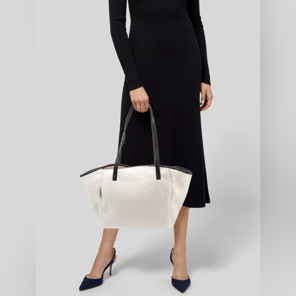 NEIMAN MARCUS Faux Fur Shoulder Bag